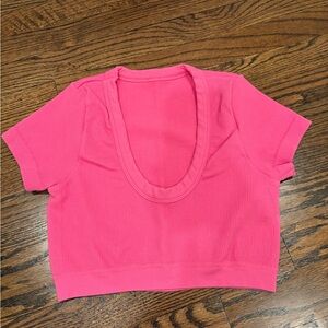 Alo Women's Ribbed Scoop Neck Crop Top XS